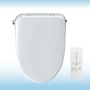 WOODBRIDGE Elongated Smart Bidet Toilet Seat, Electronic Advanced Self Cleaning, SoftClose Lid, Automatic Deodorization, Model: BID 02