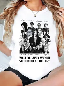 Well Behaved Women Seldom Make History Shirt, Harris Wals 2024 Shirt, Kamala Harris Shirt