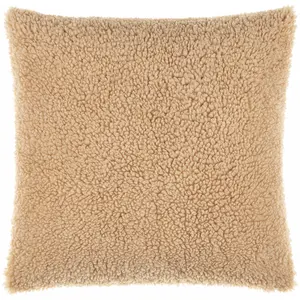 Pagudpud Tan Square Throw Pillow - Clearance