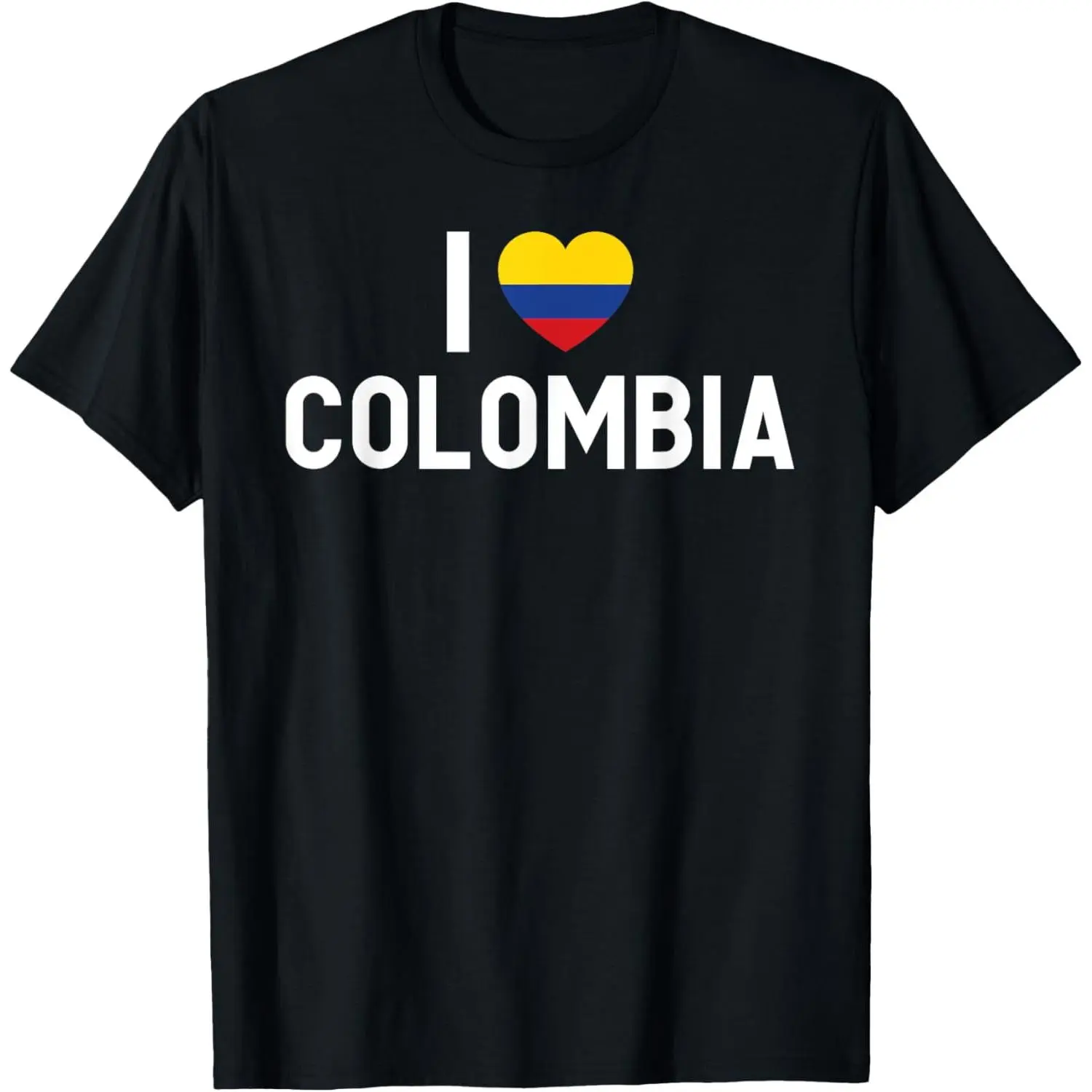 100% Cotton I Love Colombia Colombian T-Shirt T-Shirt