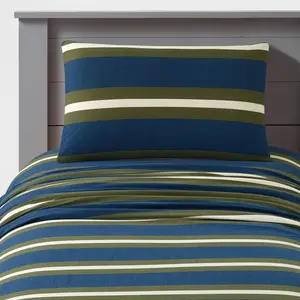 Teen Full Rugby Stripe Jersey Sheet Set - Makers Collective