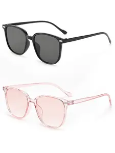 Women's Polarized Sunglasses, Fashion Glasses, Mirror Lens, Summer Accessory, Ultimate Eye Comfort, Suitable for Driving and Outdoor Activities, Polarized Square Glasses