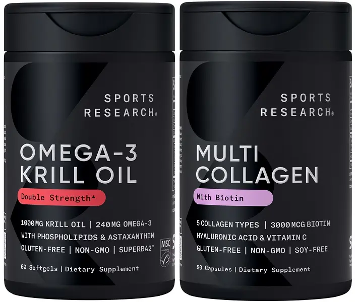 NEW Skin & Joint Bundle - Featuring Multi Collagen Peptides w/Biotin + Omega-3 Krill Oil NEW Skin & Joint Bundle - Featuring Multi Collagen Peptides w/Biotin + Omega-3 Krill Oil