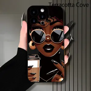 Hot-selling creative black leather phone case with beautiful patterns, suitable for iPhone 17/16/15/14/13/12/11/X/XS/XSMAX/XR/12.13MINI/16E/17E, a perfect gift for yourself, family, friends, and loved ones
