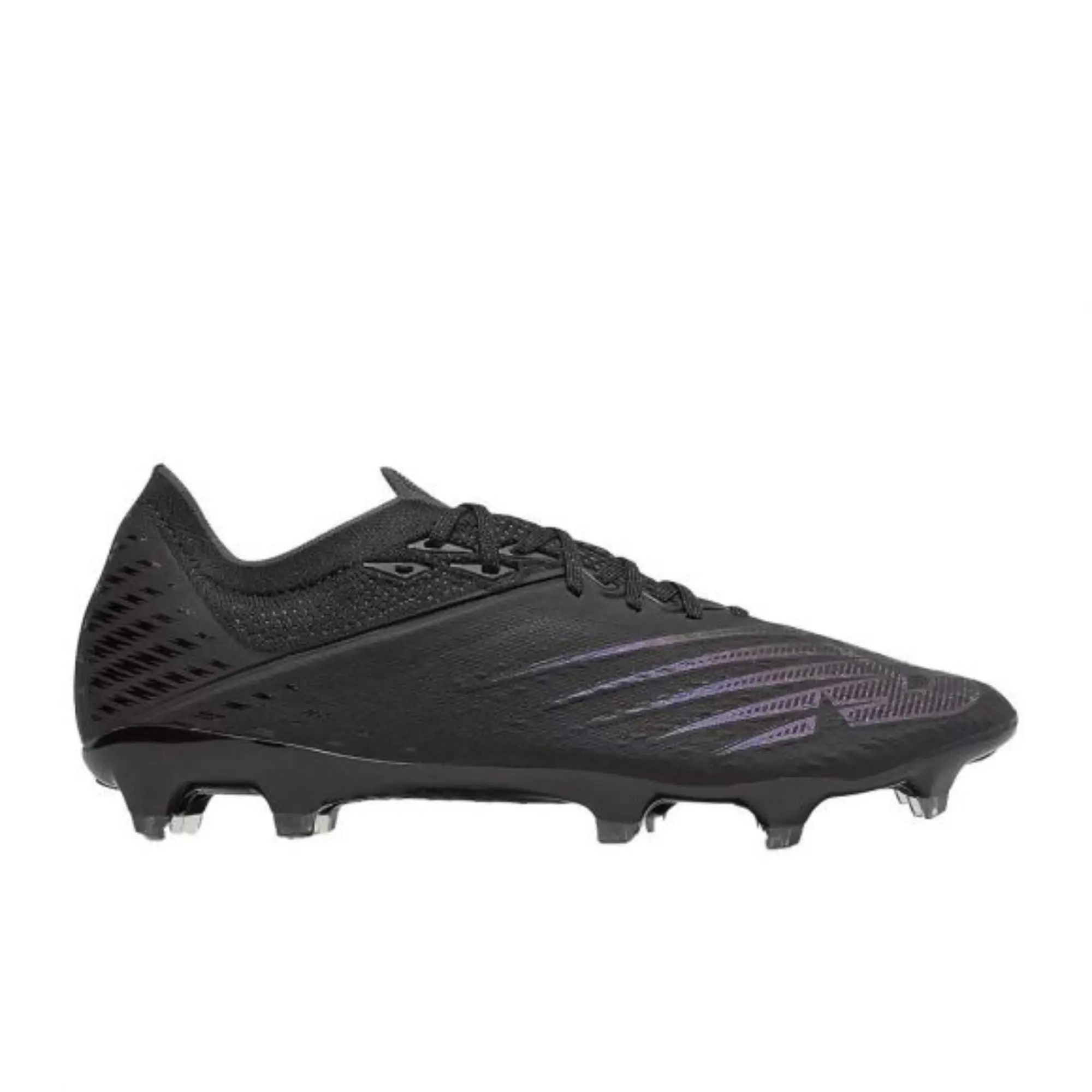 New Balance Furon V6+ FG Blackout Firm Ground Soccer Cleats Football Boots Lightweight Speed Shoes Lace-Up Performance Cleats Synthetic Upper TPU Outsole Natural Grass Soccer Shoes Enhanced Ball Control Adult Unisex Football Boots