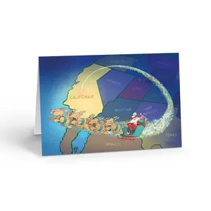 Stonehouse Collection California Christmas Cards - 18 Christmas Cards & Envelopes