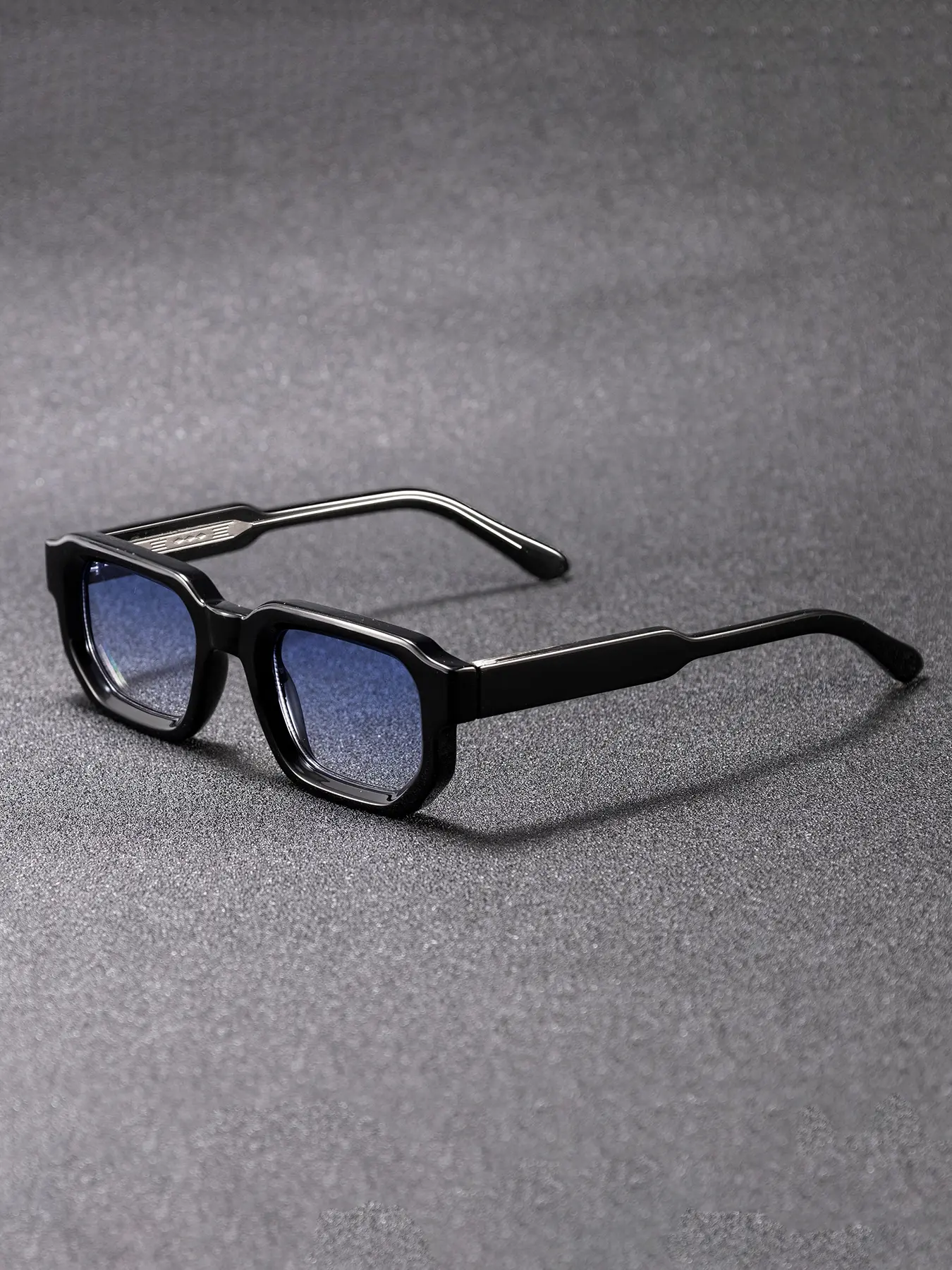 Unisex Retro Square Sunglasses Uv400 Protection, PC Frame Casual Style for All Seasons, Travel Beach Cycling Music Festival Party