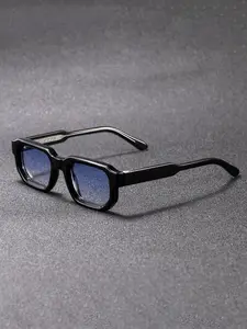 Unisex Retro Square Sunglasses Uv400 Protection, PC Frame Casual Style for All Seasons, Travel Beach Cycling Music Festival Party