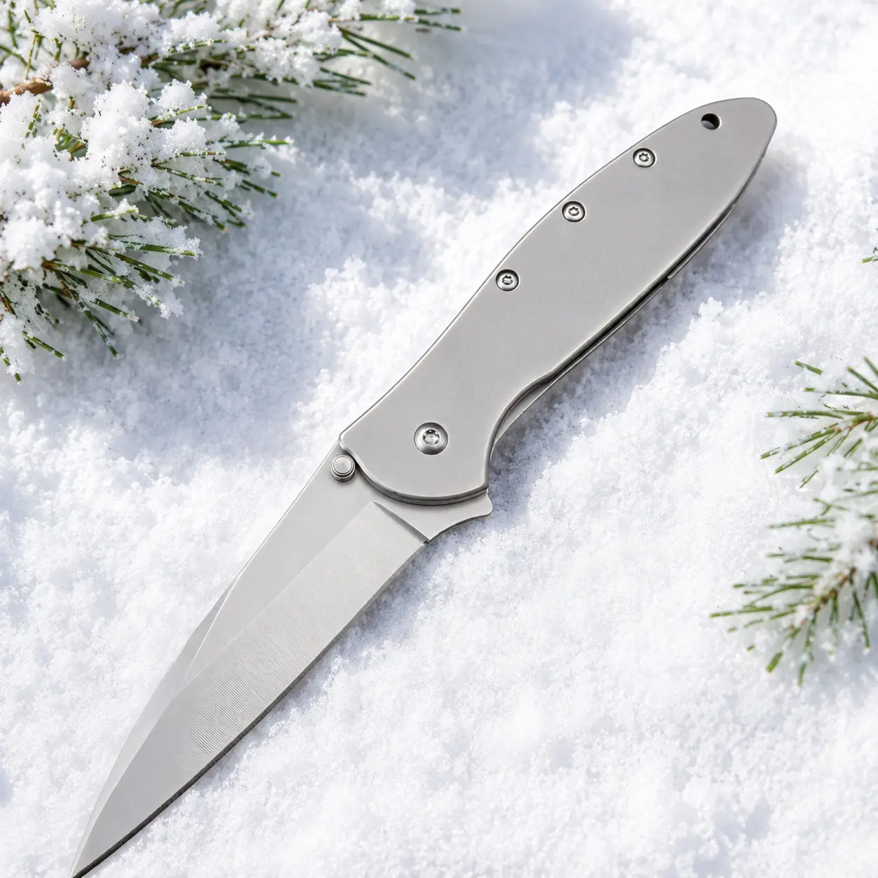 EDC Folding Knife with Sandvik 14C28N Steel Blade, 410 Stainless Steel Handle, BlackWash Finish, SpeedSafe Assisted Opening, Frame-Tip Lock & Reversible Pocket Clip for Camping, Hiking, Sports defense