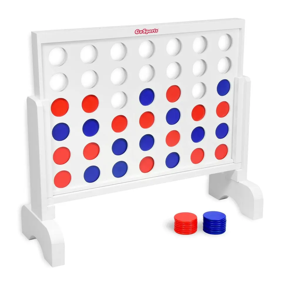 GoSports 2 ft Wide Giant 4-in-a-Row Game — Oversized Outdoor Backyard Family Classic