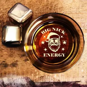 Big Nick Energy Glass Cup Noel High quality laser engraved High quality laser engraved whiskey glasses, Personalize your handwriting Gifts for couples, Home Decor & Gifts, Funny gift for men and women, Drinkware, Halloween