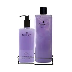 Pecksniff's Classic Lavender & White Tea Moisturizing Hand Wash 500ml/16.9 Fl oz and Hand Wash Refill 1L/1000ml,33.8 Oz