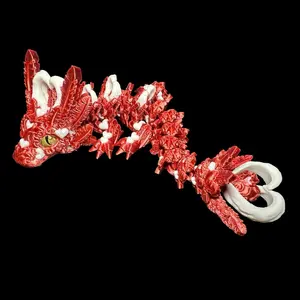 Baby Light Heart Dragon Articulating Sculpture 3D Print