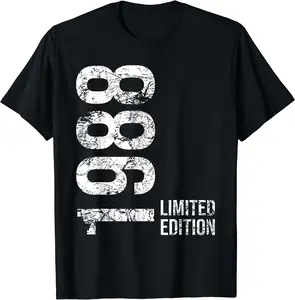 37th Birthday 37 Years Old Man Woman Vintage 1988 T-Shirt