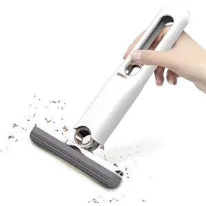 1pcs Portable self-squeezing mop, hands-free floor mop, tabletop mop, car mop, suitable for tables, kitchens, and bathrooms.