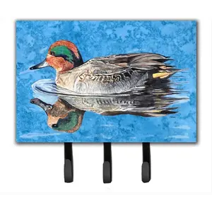 Carolines Treasures  6 x 9 in. Teal Duck Leash or Key Holder