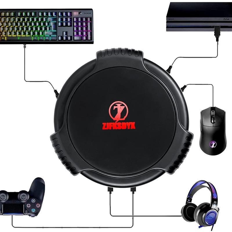 C91 AimBox Keyboard Mouse Adapter for PS4/Xbox/Switch | 0.8ms Ultra-Low Latency MnK Converter | Plug & Play FPS/Apex Legends/RTS Gaming for Warzone/R6 Siege | Dual-Chip Stability