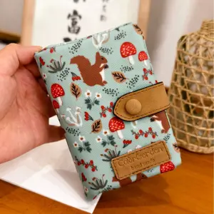 Multifunctional Tri-fold Fashion Multi-card-slot Printed Wallet Trendy Personalized Functional Bday Girl Everyday Durable Portable PU Leather Small Card Holder Zipper Wristlet Money Wallet Bag Woman for you him her