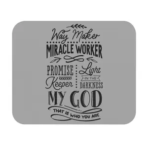 Mircle Worker Inspirational Word Mouse Pad (Rectangle)