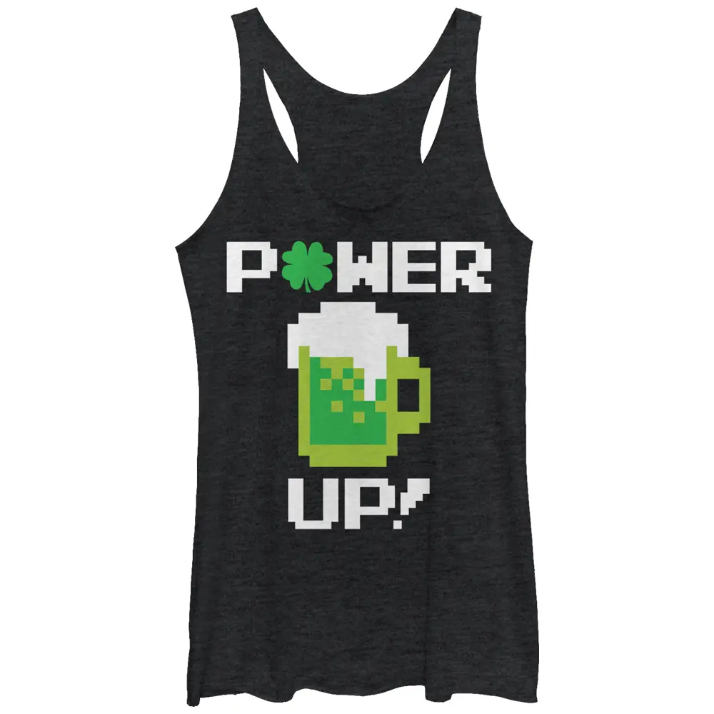 Women's Lost Gods Power Up Beer Racerback Tank Top