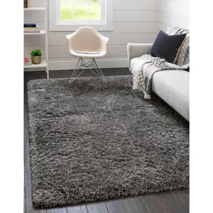 Smoke Infinity Shag Rug