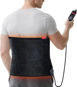 Lower Back Heating Pad: 160℉ Graphene Extra Hot Heating Wrap for Back Pain Relief，Period cramps - Max 160℉ Heat for Men Waist Deeper Relaxation After Heavy Work - 4H Auto Off 8 Heat Settings