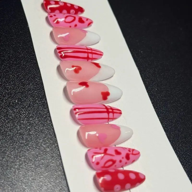 Valentine’s Day Gel Press On Nails