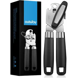 Can Opener,Professional 3-In-1 Multifunctional Manual Can Openers Bottle Opener,Kitchen Durable Stainless Steel Heavy Duty Can Opener Smooth Edge for Kitchen Seniors Friendly