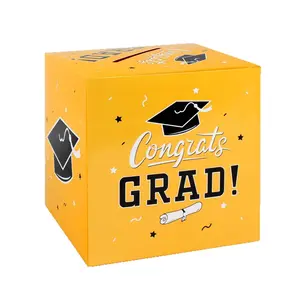 Voting Box with 10 Blank Message Cards, Bright Color Vote Collection Box for Graduation, Class Events, Parties, Campus Activities