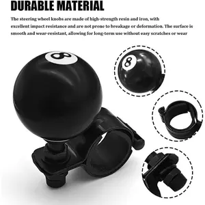 Universal 8 Ball Steering Wheel Spinner Knob 360 Degree Rotating Turning Handle for Easy Control Compatible with Most Vehicles