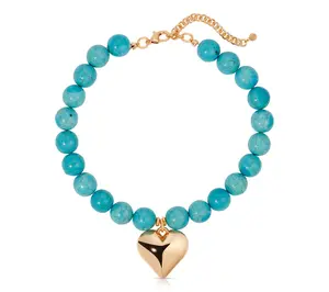 Ettika Luck and Love Reconstituted TurquoiseNecklace