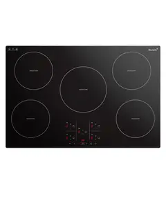 Ranein Induction Cooktop with 5 Burners, 30 inch 9200W 240V Durable Panel Electric Cooktop, Multiple Safety Protections Stove