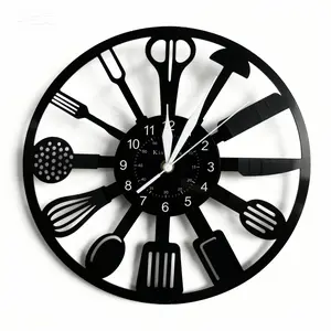 Vinyl Record Wall Clock, Home Decor Retro Silent Decorative Timepiece, Ideal for Living Room & Bedroom, Unique Gift for Special Occasions