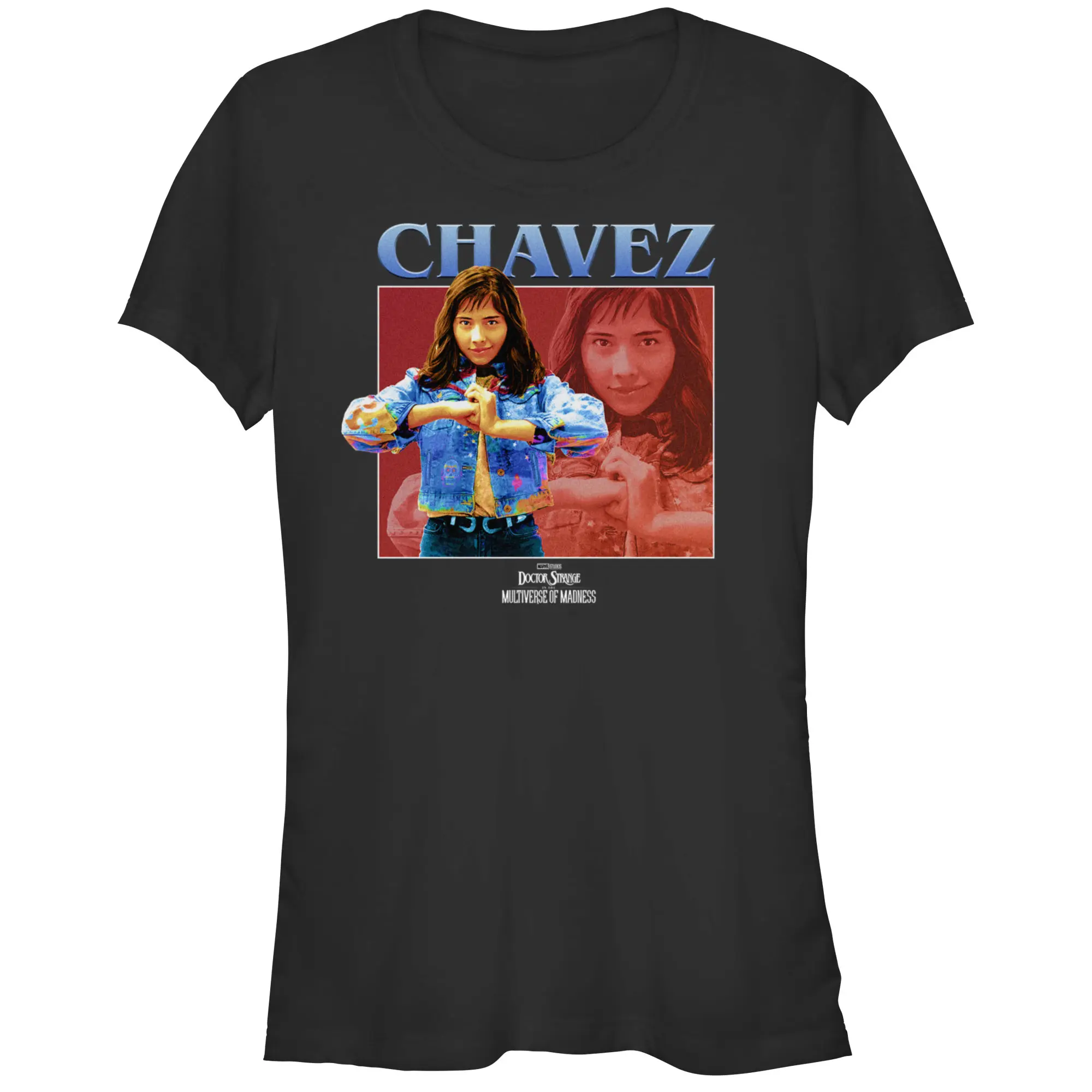 Juniors Womens Marvel Doctor Strange in the Multiverse of Madness Chavez T-Shirt