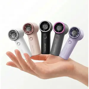 [High-Speed Turbo] GAIATOP Mini Handheld Fan, 5 Gear Wind & LED Display, Portable Pocket Fan, Gym & Camping
