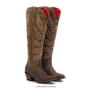Snip Toe Savage Belle Orix Python Print Leather Boot