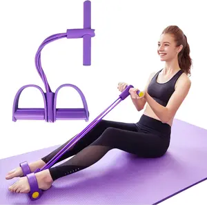 21-Piece Fitness Resistance Bands - 2026 Upgraded 8-Tube Pedal Ankle Puller, AB Training Auxiliary Device for Sit-Ups, Workout Equipment for Men Women