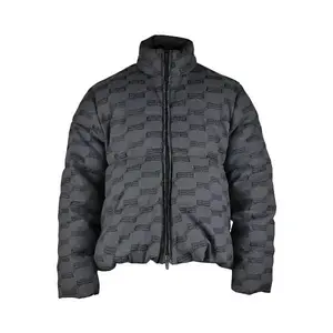 Balenciaga BB All-Over Puffer Jacket Grey