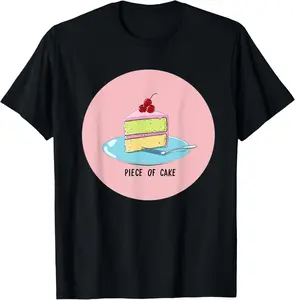 100% Cotton Unisex Funny Cake Costume for Statement and Idiom Lovers T-Shirt