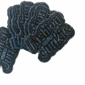 Fashion Junkie Denim Iron On Patch - Perfect for Customizing Clothing and Accessories