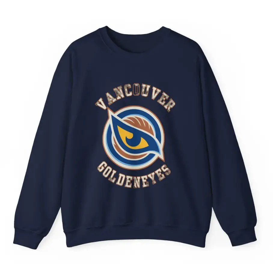 Sweatshirt Vancouver Goldeneyes – Retro Crewneck Women Empowerment Style