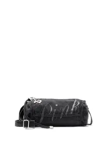 PINK Canvas Rolled Duffle Shoulder Bag