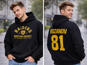 Raiders Boston Hockey Hoodie Rozanov 81 Streetwear Unisex Pullover