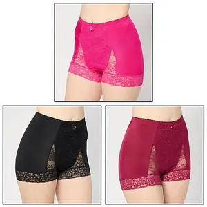 Rhonda Shear 3-pack Classic Pin-Up Panty with Lace Detail