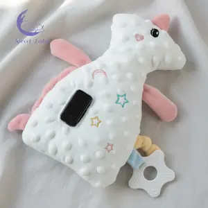 Baby Vibrating Soother, Cute Animal Automatic Sleep Aid Soft Adjustable Crib Pacify Toy