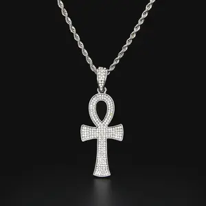 Ankh Egyptian Pendant, 2-154 High-Quality Life Key Necklace, Fashion Chain Jewelry Accessory, Chain Jewelry Necklaces