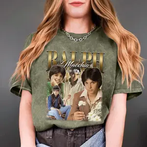 Vintage 90s Ralph Macchio Washed T-shirt, Ralph Macchio Vintage Oversized T-Shirt, Gift For Woman and Man Unisex T-Shirt, Y2K Clothing GONOLY Washed Tee