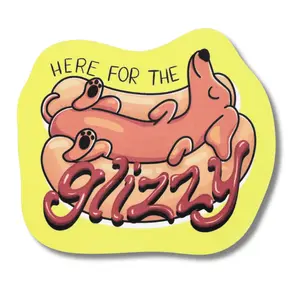 Cute Funny Vinyl Sticker – Weird, Adorable Waterproof Sticker for Water Bottles, Laptops & More – Choose 1 Frog, Bunny, or Glizzy Design