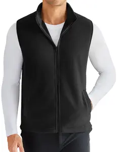 COOFANDY Men's Polar Fleece Vest Lightweight Sleeveless Zip Up Jacket Casual Outerwear Outdoor Golf Vests