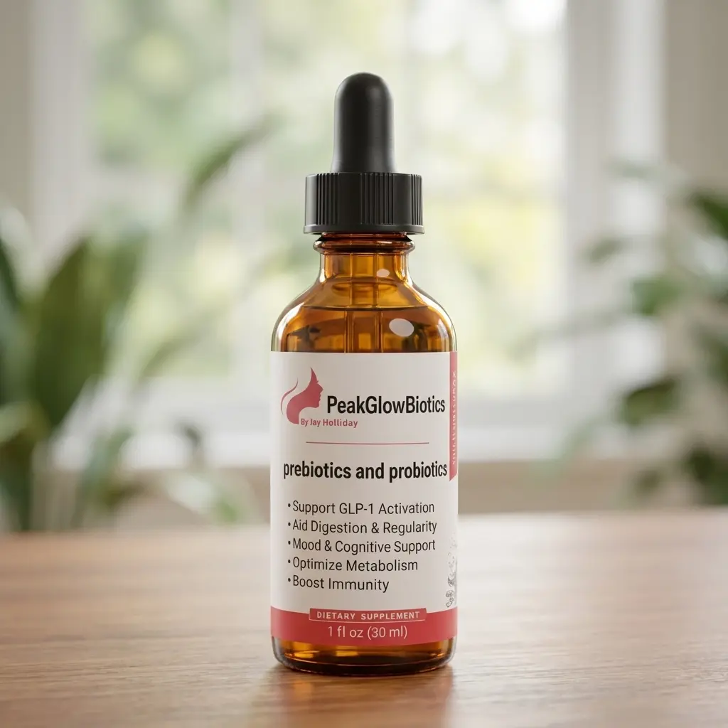glp 1 metabolic boost drops PeakGlowBiotics Prebiotics and Probiotics Drops Digestion Metabolism and  Immunity Support 1 FL OZ